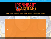 Tablet Screenshot of ironheartartisans.com